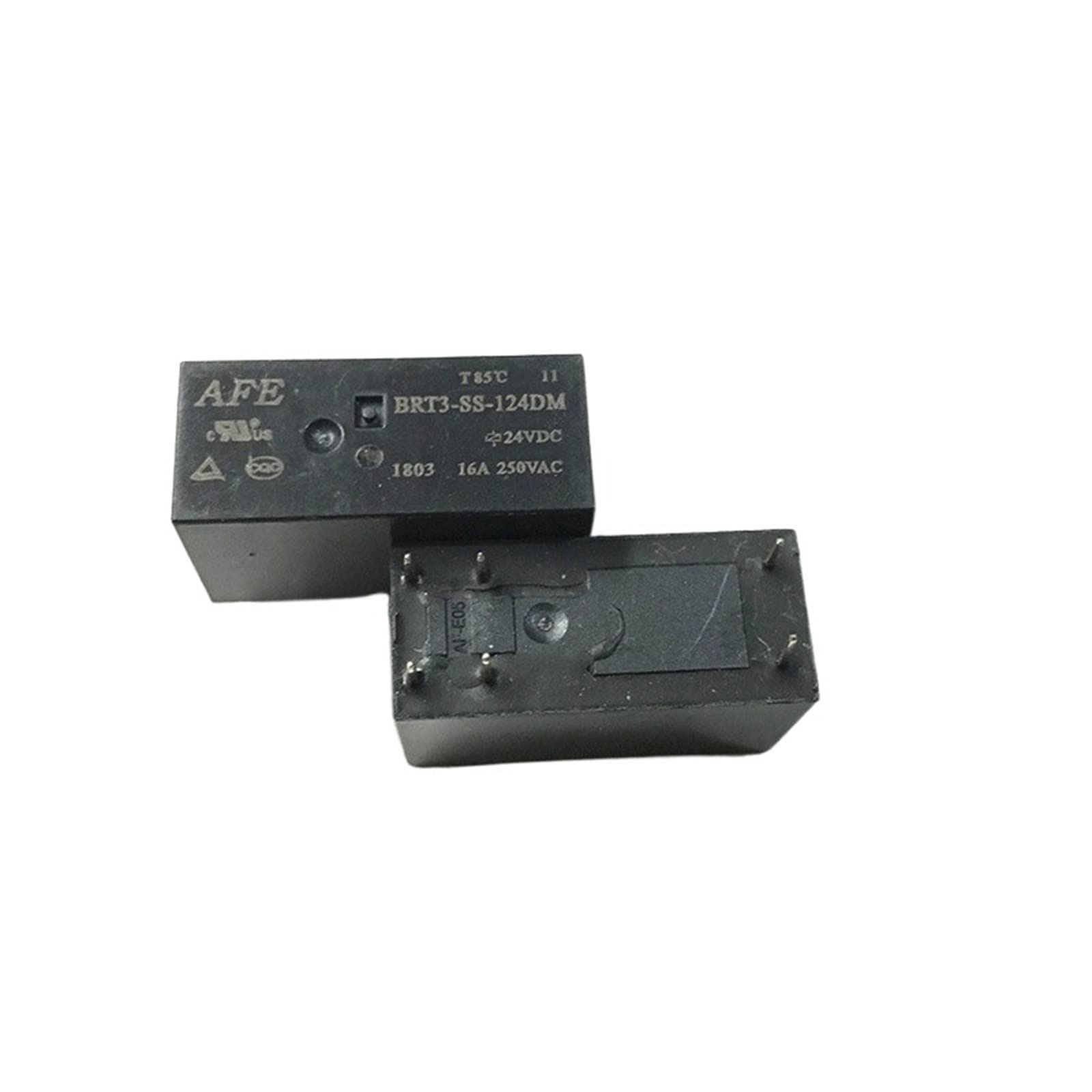 AERBNYEQP 100pcs BRT3-SS-124DM Power Relay 16A 250VAC 24VDC 6 Pins
