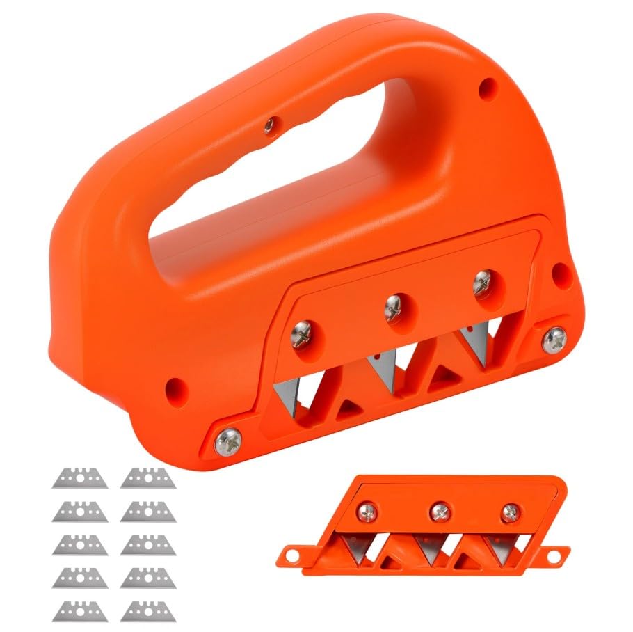 Image of XOYO Edge Bevel /Chamferer Hand Planner Trimmer | 2 options (45 & 60 Cutting section) with FREE 10 nos replaceable Blades | Suitable for Plasterboard /Gypsum /Acrylic /MDF and other soft woods