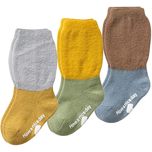 GALPADA -slip Thermal Socks for Boys and Girls Non Slip Socks for Toddlers Boys Girls Size l