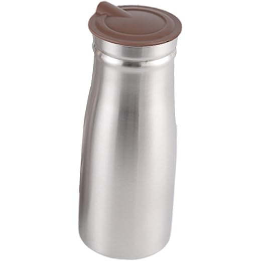 ARTISOUL? 1.0 L Stainless Steel Iced Tea Juice Pitcher Sturdy for Restaurant 3.3X9Inch Brown | Kitchen Dining & Bar | Dinnerware & Serving Dishes | Pitchers