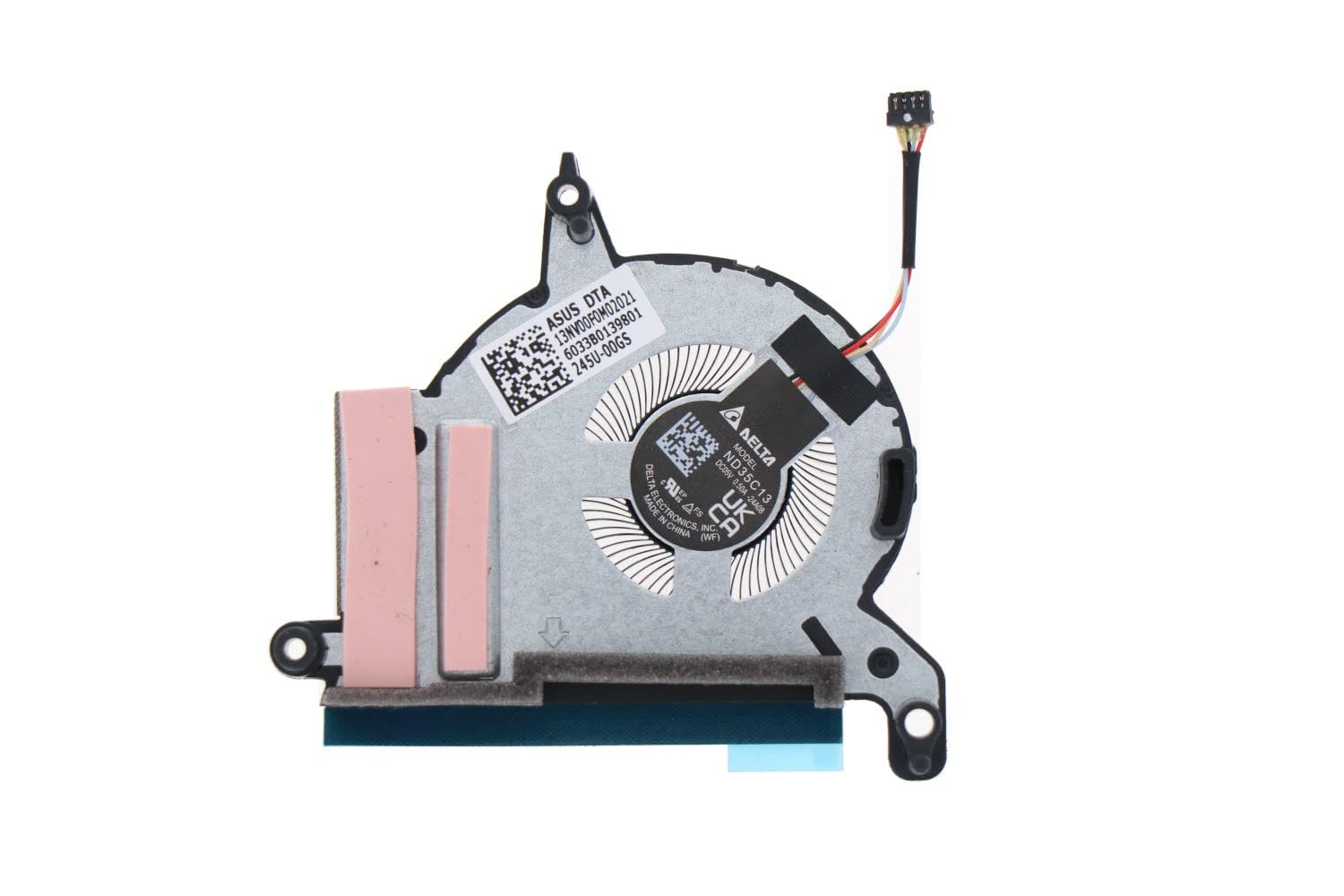Deal4GO Ventilador de refrigeración de GPU del lado izquierdo 13NR00F0M02021 Repuesto para consola de juegos Asus ROG Ally X (2024) RC72LA