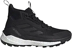 Tênis de caminhada feminino Terrex Free Hiker 2 Gore-tex, Preto/Preto/Branco, 40