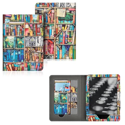 enoxboo Hülle für 7 Zoll Kindle Oasis 10./9. Generation 2019/2017 Schutzhülle mit Automatischer Sleep Wake-Funktion Kartensteckplatz Handschlaufenfunktion Modellnr. S8IN4O/CW24WI
