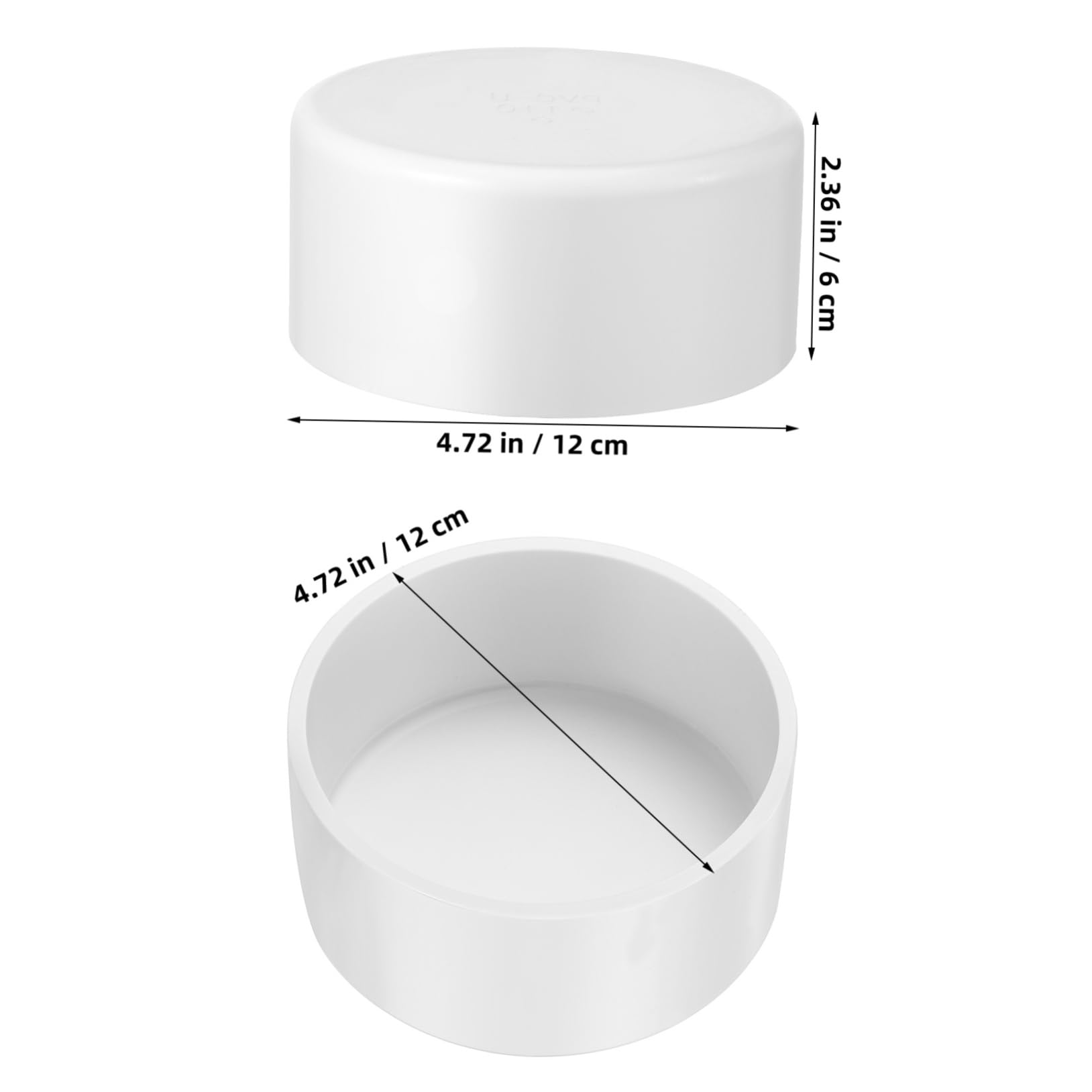 PRETYZOOM 2 Pieces PVC Pipe Fittings End Plugs End Termination Cap Water Pipe Drain Cap for DIY
