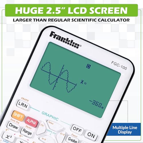 Franklin Scientific Graphing Calculator FGC100WH の商品画像 1