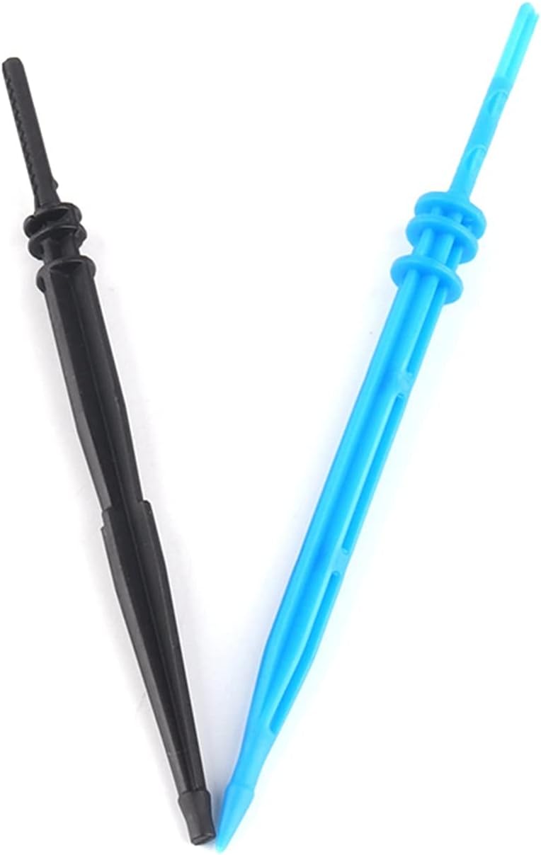 Lawn Sprinkler Irrigation System 100pcs Drip Irrigation Arrow Black/Blue Arrow Dripper, Used for Water-Saving Irrigation of Micro-Irrigation Nursery Elevated Bed Flower Pot Vegetable Plot