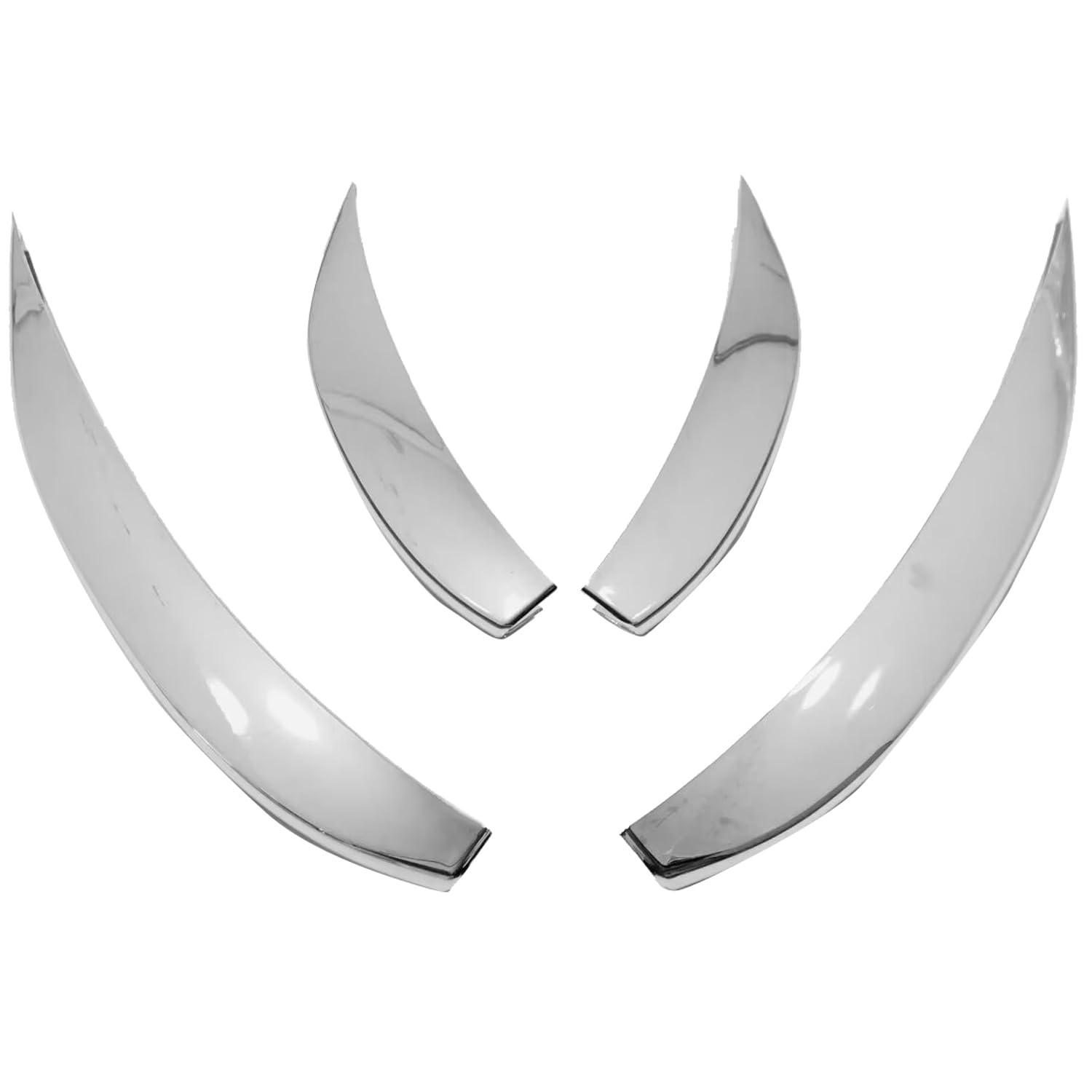 Modanatura per paraurti Classe E AMG Line W214 S214 2024 2025, 2 pezzi, in plastica ABS, solo per AMG Line (cromo lucido)