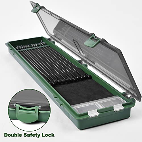 Luroad Karpfen-Rig Box mit Angelhaken, Karpfenangel-Aufbewahrungsbox Rig Board mit Pins Karpfenangeln Rig Container für… – Bild 6