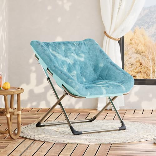 Sillón Plegable Cuero Sintético Verde miniatura 2