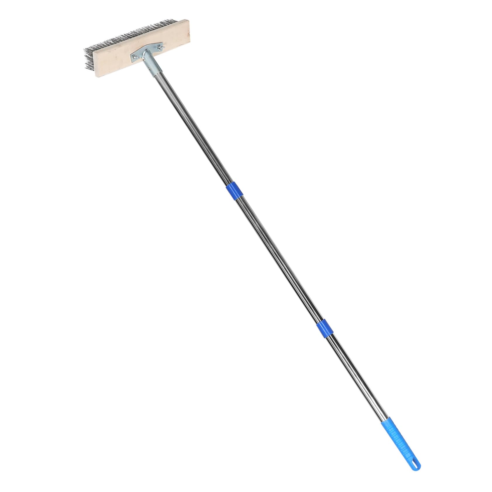 Beaupretty Cepillo De Limpieza para Exteriores con Mango Fregadora De Suelos Resistente Herramienta De Limpieza De Terrazas De Hormigón y Suelos De Cepillo De Alambre para Fregar