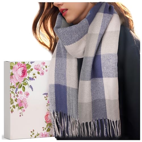 Geschenke für Frauen Schal Damen Winter: Kaschmir Damenschal Winterschal Wollschal Damen, Oma Geschenke für Mama Freundin Nikolaus Geschenke Weihnachten Geschenkideen...
