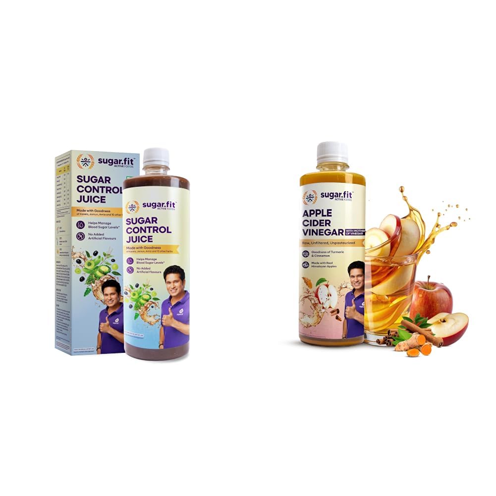 Sugar.fit | Active foods Sugar Control Juice 1 L | Diabetic Care | Neem Karela Jamun Juice, made with 13 natural herbs | Helps manage weight, cholesterol, blood sugar, no added sugar (Pack of 1)-image-19
