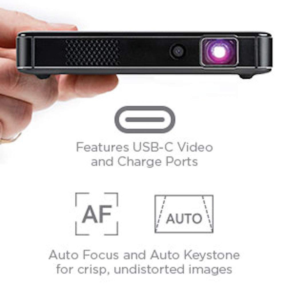Miroir Mini Projector HD Pro 1280 x 720 p with Resolution 400 Lumen