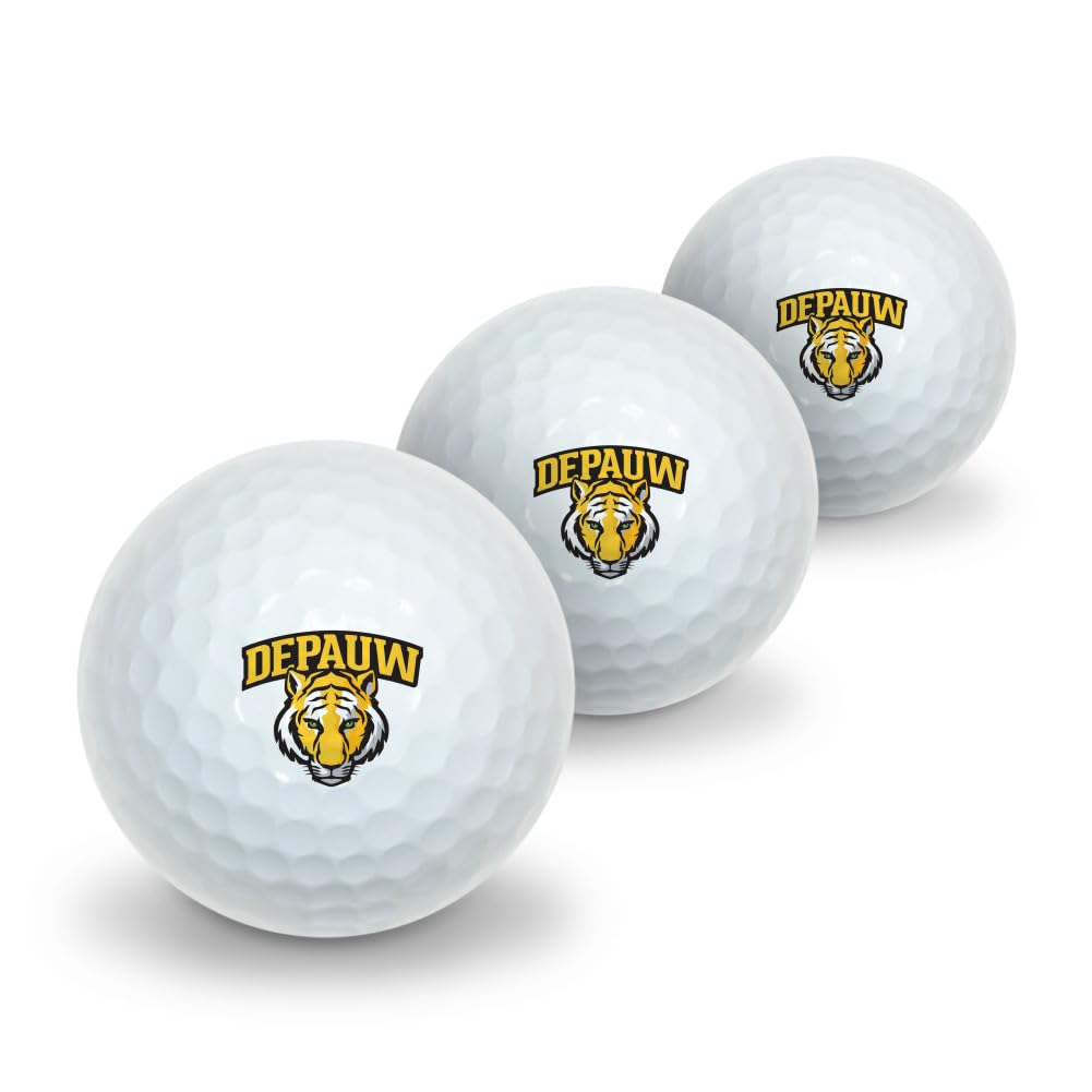 GRAPHICS & MORE DePauw University Novelty Golf Balls 3 Pack