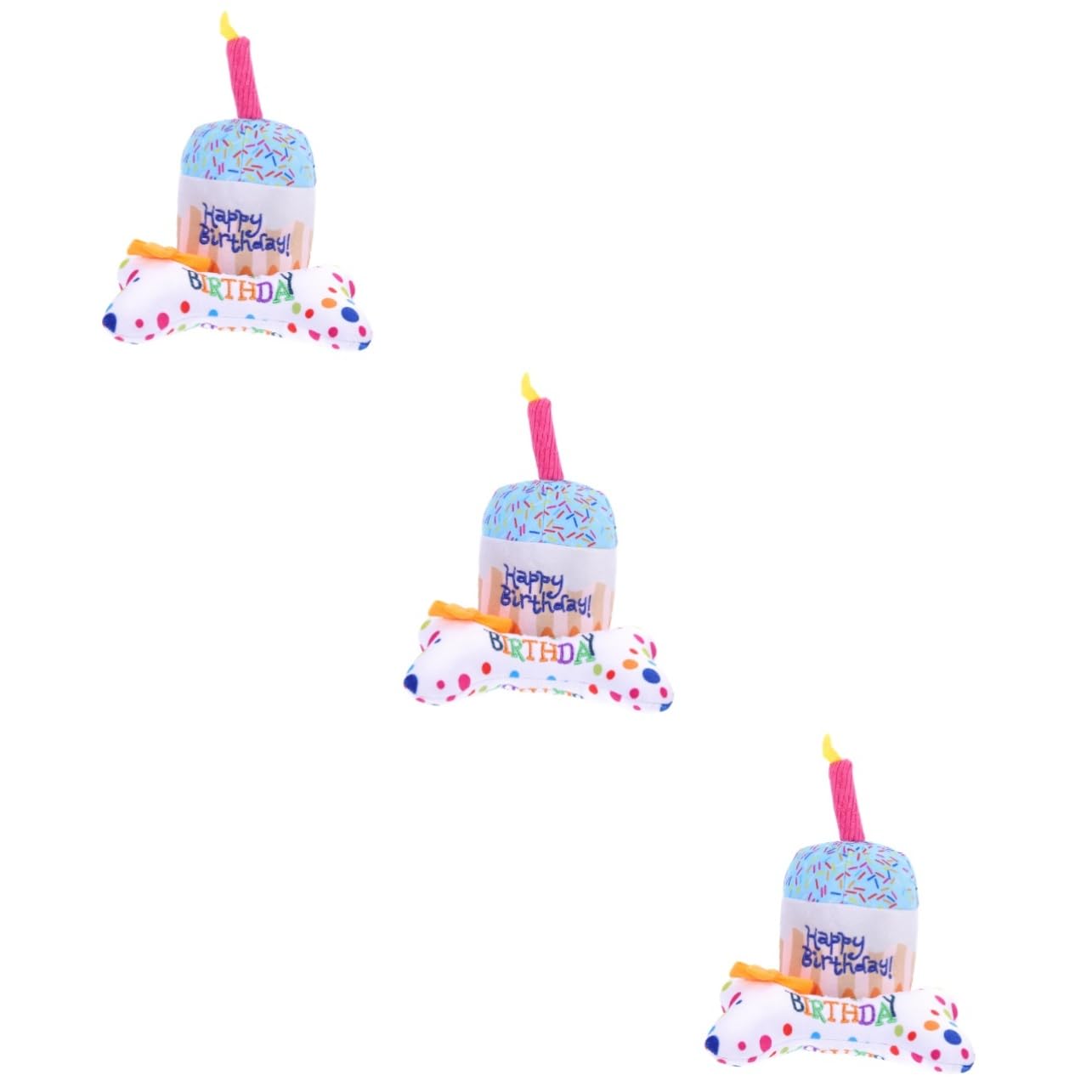 minkissy 6 Piezas Gato de Peluche de Juguete Peluche para Mascotas Juguetes para Perros pequeños Pastel de cumpleaños Juguetes interactivos para Gatitos Juguete Gatito Mini