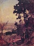 RZHRHJES Abstracto Cuadro Pintura Sobre Lienzo Pared Arte Cuadro Valle cerca de Perugia por George Inness para Decoración de Paredes 60x90cm