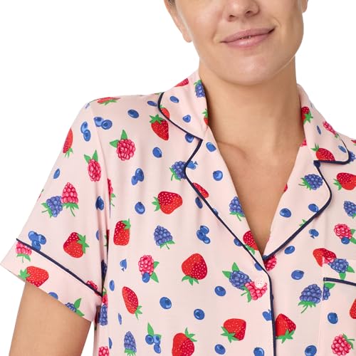Image of kate spade new york Short Sleeve Cropped Pant PJ Set