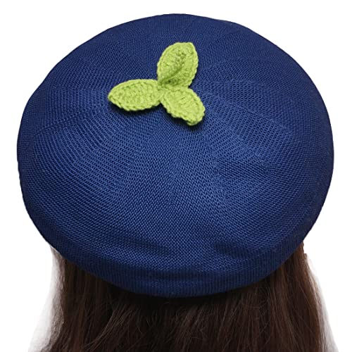 Berry Beret Three Leaves Sombrero Vintage miniatura 1
