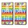 20 zakdoeken (2 x 10) Colourful Day – kleurrijke dag / Happy Day / Be happy / zakdoeken met motief
