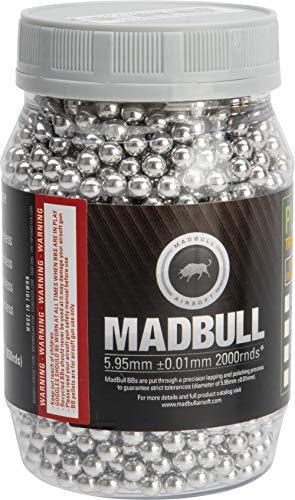 Evike Airsoft - MadBull Special Op Grade 6mm Target Practice Airsoft BB (Model: .30g Aluminum / 2000rd Bottle)