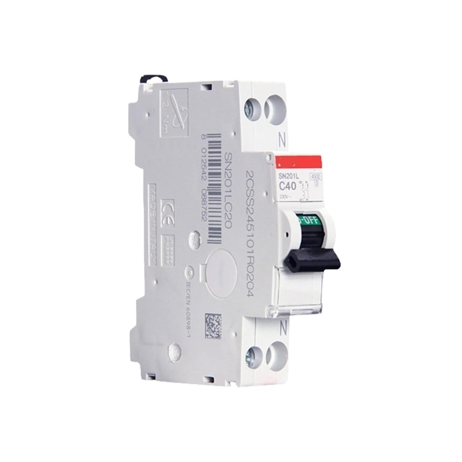 シングルモード漏電保護回路ブレーカー GSN201 C25 AC30 電流 6A/10A/16A/20A(GSN201 L C10