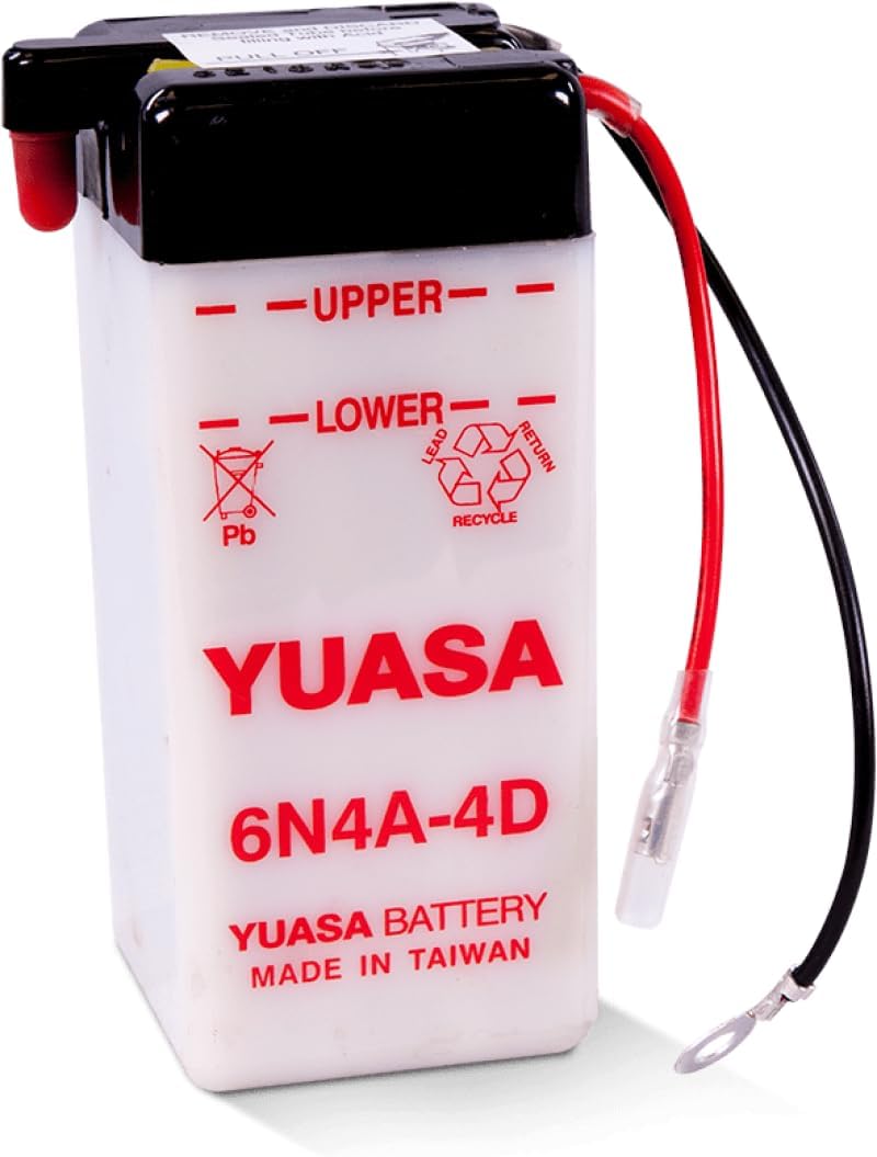 Yuasa YUAM26A4B 6N4A-4D Dry Conventional Battery without Acid