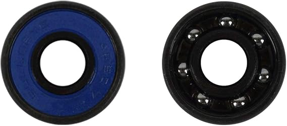 TGM Skateboards 58mm Blank Skateboard Wheels + ABEC 7 Bearings Spacers (Red)