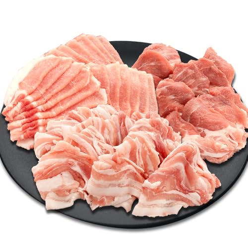 宮崎県産 豚肉 しゃぶしゃぶ セット 1.2kg (ロース・肩ロース・バラ 各400g) 真空パック 小分け 冷凍 国産