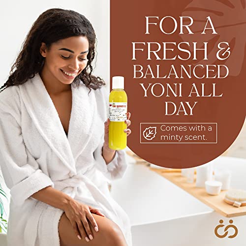 Ph Balance Feminine Wash - Vee Health & Yoni Wash Shower Gel- Use With Yoni Oil. Moisturizing Calendula, Mint For Odor, Itchy & Dry Skin - Paraben-Free Gentle Cleanse Daily Use 7 Oz #TOP4