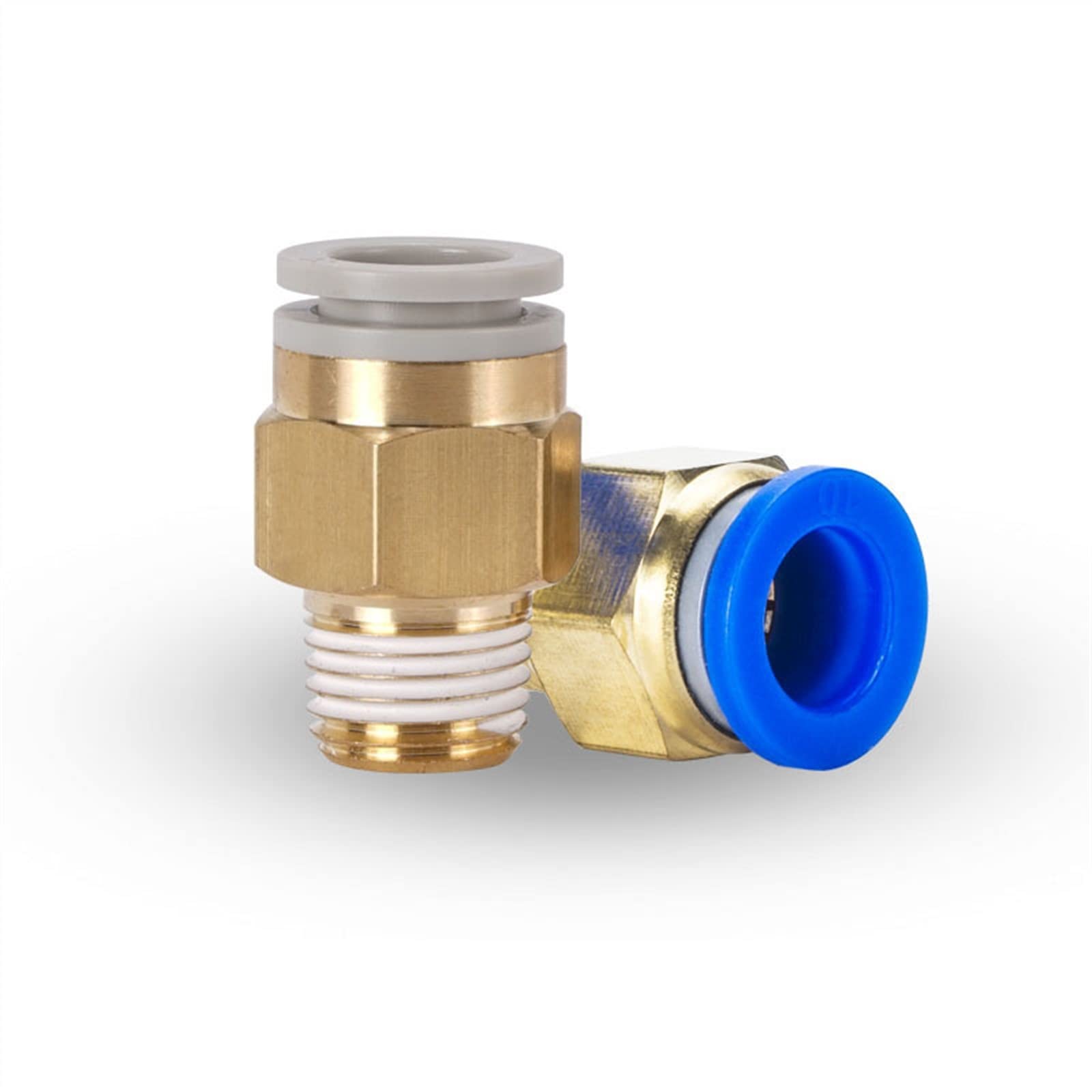 Conector neumático rápido PC de 6mm y rosca de 1/4 para tubo de aire de alta precisión