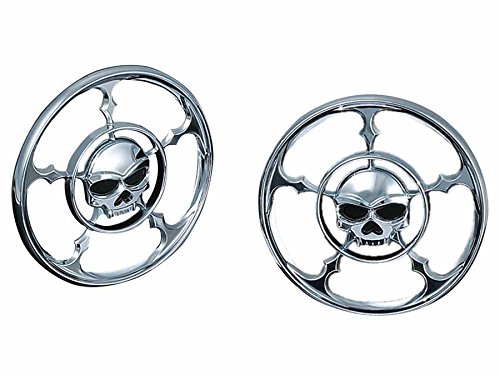 【中古】「非常に良い」Kuryakyn(クリアキン) Zombie(ゾンビ) スピーカーグリル 2個セット FLHT[エレクトラグライド](96-13) FLHTC[エレクトラグライド・クラシック](96 Kuryakyn(クリアキン) Zombie(ゾンビ) スピーカーグリル 2個セット