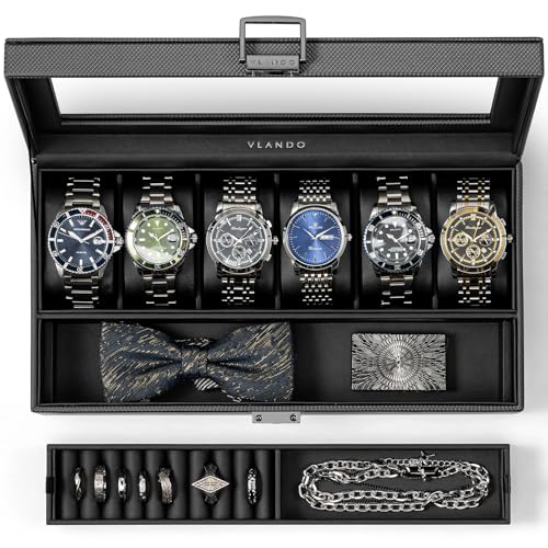 Vlando 腕時計ケースリング収納 ブラック