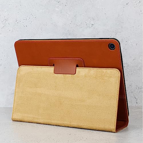 Casemade Ipad 9.7 Inch Real Leather Case (5Th/6Th Generation 2017/2018) - Premium Luxury Italian Slim Cover/Smart Folio With Dual Stand And Auto Sleep/Wake (Tan) #TOP3