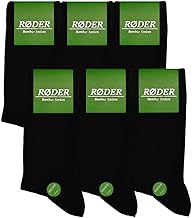 RØDER 6er Pack Bambus Socken • Super Soft • Optimales Fußklima • Handgekettelte Zehennaht • Anti Schweiß Socken