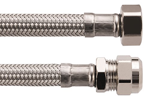 Sanitop-Wingenroth Armaturenschlauch für den Anschluss eines Wasserhahns | 3/8 Zoll Überwurf x 10 mm Quetsche x 300 mm | Flexschlauch | Verbindungsschlauch | Anschlussschlauch Armatur | 19366 5