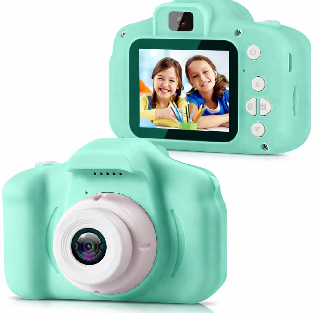 Kids Digital Camera Toy with 2 Inch IPS Screen, 3.0MP 1080P HD Video, USB Rechargeable, Compact Lightweight, SD Card Slot, Lanyard Included. Birthday Gift for Boys & Girls Age 3-12 Years (Green)-image-37