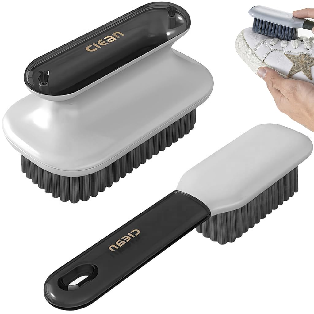 Supvox® 2 Pack Multipurpose Clothes Cleaning Brush Coat Brush Dust Remover for Clothes, Bathroom Cleaning Sink Brush, Shoe Brush (Grey) (B0D25GLNFY) Amazon Price History, Amazon Price Tracker
