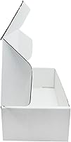 Vista 4 de Caja Blanca Pequeña 7 x 3.5 x 2 Pulgadas Paquete de 50 Cajas Corrugadas Reciclables para Regalos Almacenamiento Embalaje Comercial y Envío