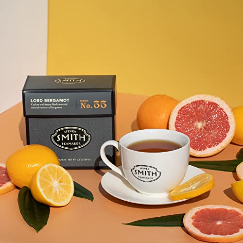 Smith Teamaker | Lord Bergamot No. 55 | Sugar-Free, Sustainably Grown, Caffeinated Full Leaf Earl Grey Black Tea With Italian Bergamot Oil (15 Sachets, 1.2Oz Each) #TOP2