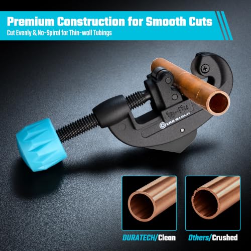 Image of DURATECH Tubing Cutter, Cuts from 1 /8 inch to 1-1 /4 inch Outer Diameter