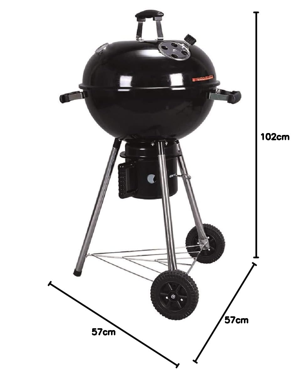 Barbecue a carbone SG 57K sferico, nero