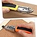 2 Pack Staple Remover, Heavy Duty Staple Puller Tool Upholstery and Construction Strength Staples Puller Removing All Kinds of Staples for Furniture, Carton, Floor (Orange + Yellow)