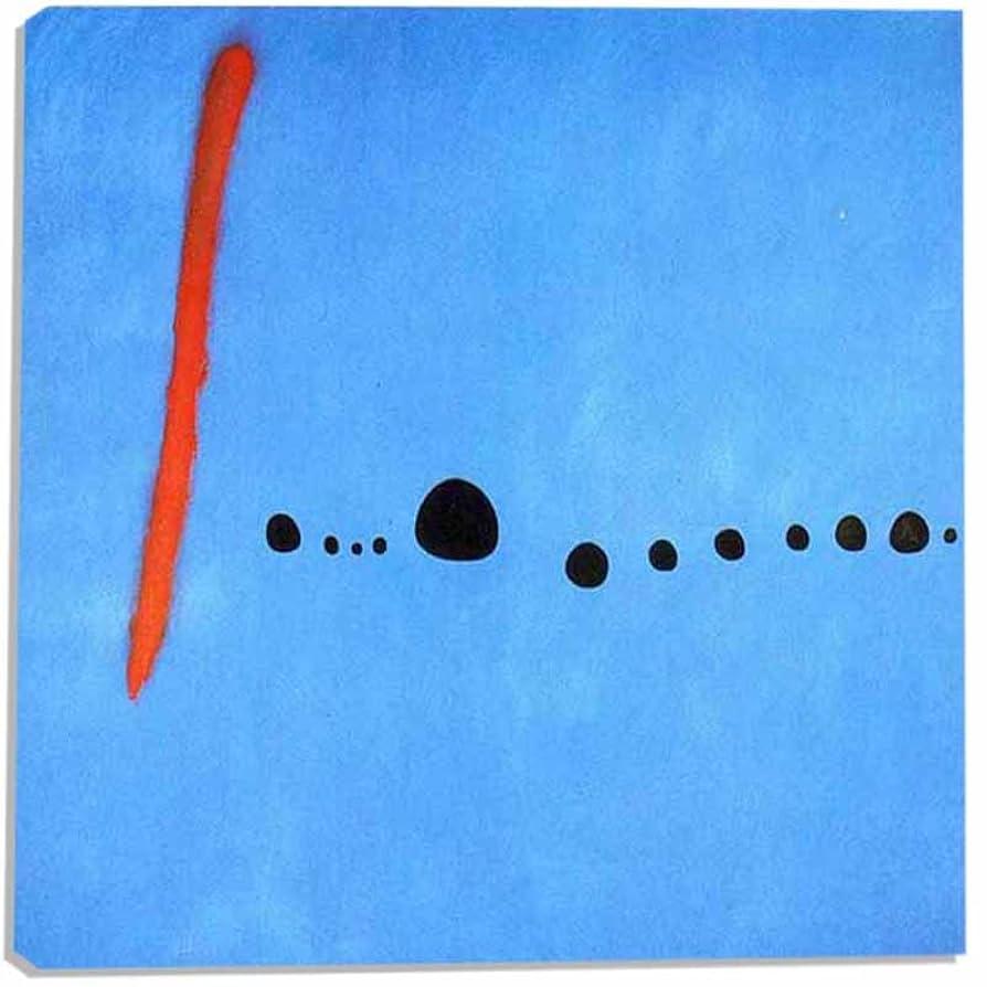 Amazon.co.jp: ジョアン・ミロ《ブルーII》 近代美術 油彩画 画