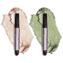 Julep Eyeshadow 101 Creme to Powder Waterproof Eyeshadow Stick Duo, Meadow Shimmer and Pearl Shimmer