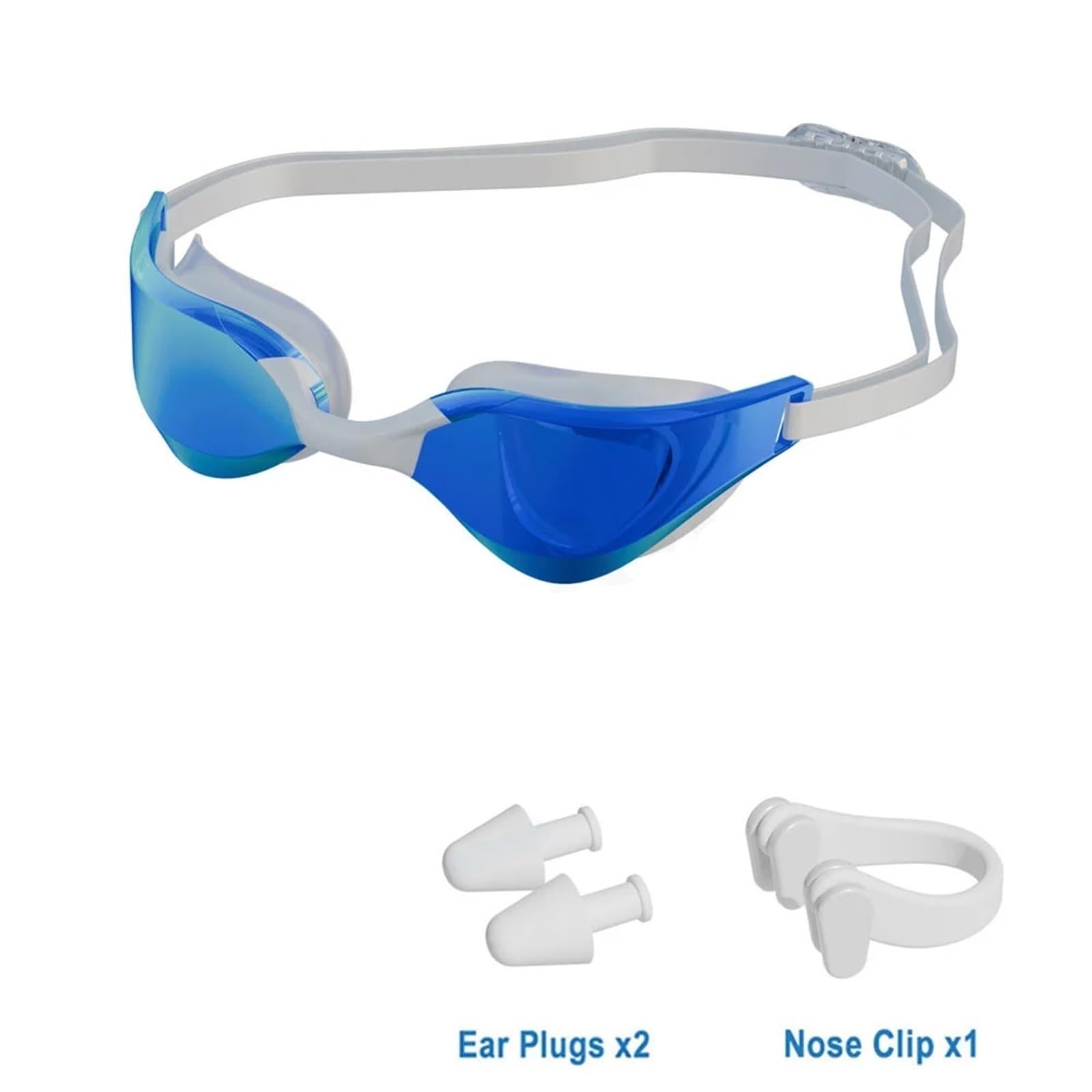 Gafas de natación antivaho for adultos Para Deportes | Hombres Mujeres con lentes gran angular HD Gafas de natación de silicona ajustables impermeables