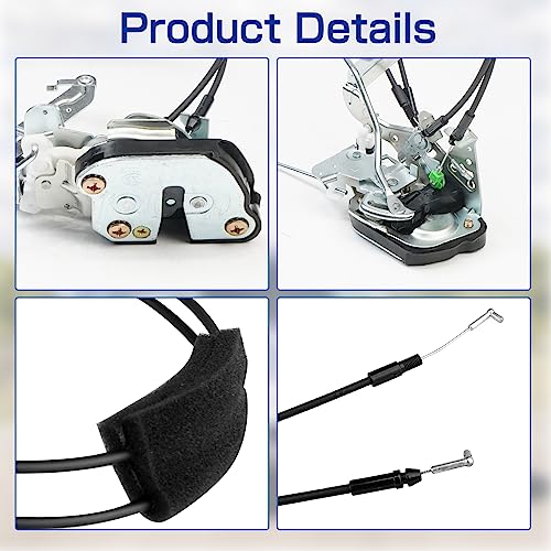 Image of Door Lock Latch Assembly Strong and Durable Front Left Lock Assembly Compatible with Toyota Sequoia 2001-2007 and Tundra Double CAB 2005-2006, Driver Side Replacement for #69304-0C010