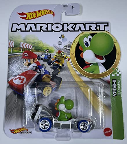Hot Wheels Mario Kart Yoshi B-Dasher 1:64 2023 miniatura 1