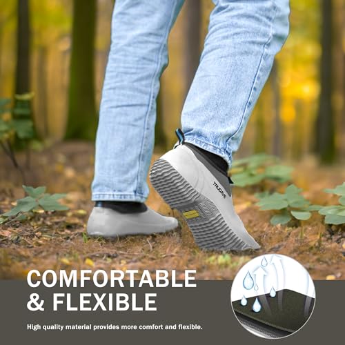 Image of Trudave Garden Shoes for Men & Women, Waterproof Rubber Shoes with 4.5mm Neoprene, Womens Rain Boots for Gardening,Size 6-13
