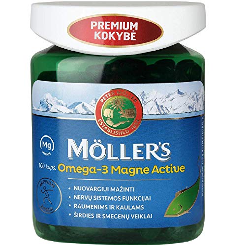 mollers omega 3 - MÖLLER'S Fish Oil Omega-3 MAGNE Active, 100 Capsules