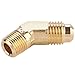 Parker 159F-6-2 45 Degree Fitting, Flare to Pipe, Brass, Flare and Male Pipe 45 Degree Forged Elbow, 3/8" and 1/8"
